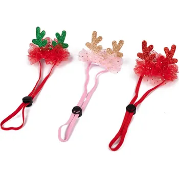 Vánoční dekorace Vánoční čelenka "Sobík" Barva: Zelená