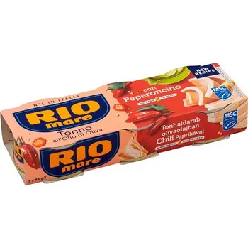 konzervovaná ryba Rio Mare Tuňák v olivovém oleji s chilli papričkou 3 x 65g