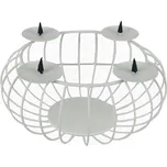 Morex Drátěný adventní svícen bílý 26 x…