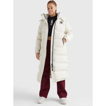 Dámský kabát Tommy Jeans dámský béžový zimní kabát 20005764-8720641318136
