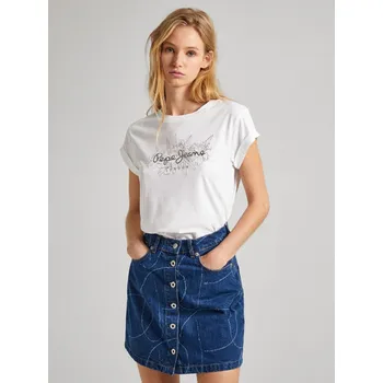 Dámské tričko Pepe Jeans dámské bílé tričko HELEN 20013939-8445866461671