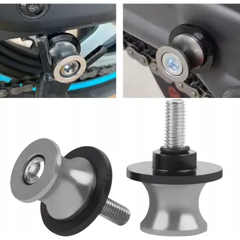 Rolny Na Kyvku Šedé M10 x 1.5 Slidery pro motocyklový zvedák