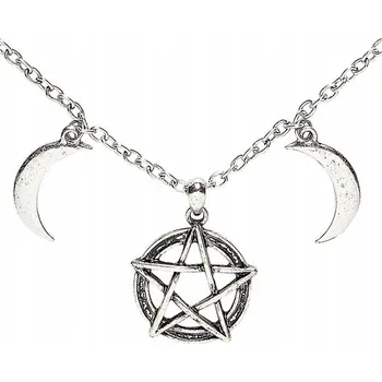 Náhrdelník STŘÍBRNÝ NÁHRDELNÍK ESOTERICKÝ ŠAMAN HALLOWEEN