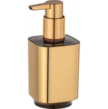 Dávkovač mýdla Wenko 300 ml žlutý manuální stojací dávkovač mýdla