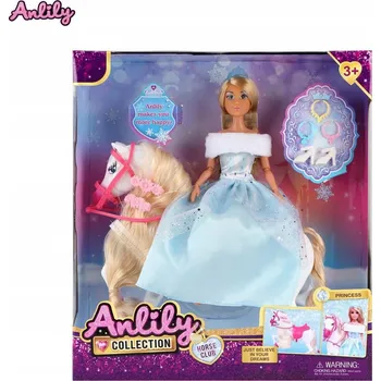 Panenka PANENKA ANLILY PRINCEZNA S KONĚM - SADA HORSE CLUB - POHÁDKOVÁ ZÁBAVA