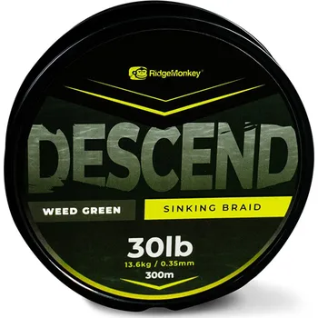 Příze RidgeMonkey Šňůra Descend Sinking Braid 300m 0,35mm 30lb