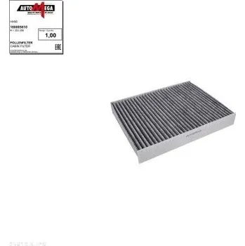 Ventilátor topení a klimatizace Filtr, vzduch v interiéru AUTOMEGA 180005610