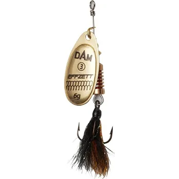 Umělá nástraha Effzett Třpytka Standard Spinner Dressed 12g Velikost 5 Gold