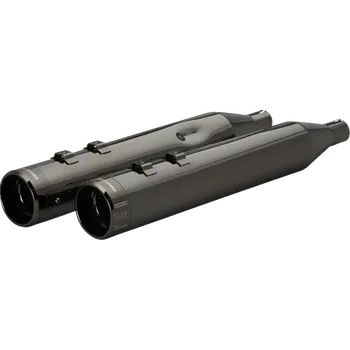 Výfuk pro motocykl Koncovky výfuku KHROME WERKS 4,5" HP PLUS SLIP-ON MUFFLERS pro HARLEY DAVIDSON FLRT/ FLHTCUTG rok 2017-2024 viz popis, barva černá elipse/klassic billet zakončení