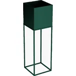 YLD Stojan na květiny kovový, 20 x 20 x 67 cm, barva zelená
