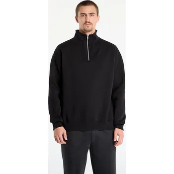 Pánská mikina Mikina Urban Classics Cut&Sew Troyer Black XL