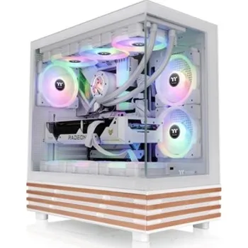 PC skříň THERMAL TAKE Case View 270 Plus WS ARGB, Průhledná bočnice, bílá