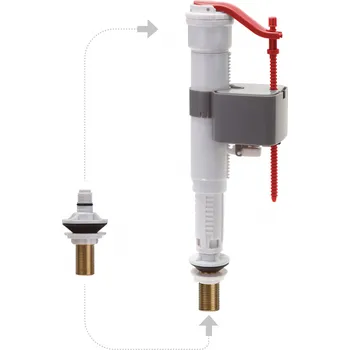 Ventil Napouštěcí ventil s univerzálním připojením a mosazným závitem KT-0101-3/8"