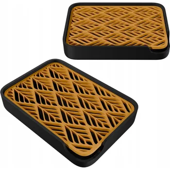 Volně stojící Mýdlenka Printz hnědá, černý plast