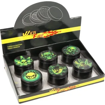 KRCZ Drtič tabáku kovový Mix Skulls, 49mm