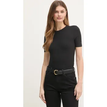 Dámské tričko Tommy Hilfiger černé triko 20020993-8720638404804
