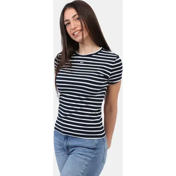 Dámské tričko Tommy Jeans dámské pruhované tričko 20006878-2191416