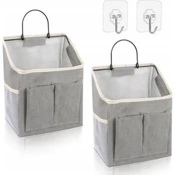 Úložný box ORGANIZÉR SADA DVOU ZÁVĚSNÝCH ORGANIZÉRŮ KUCHYŇ KOUPELNA SKŘÍŇ