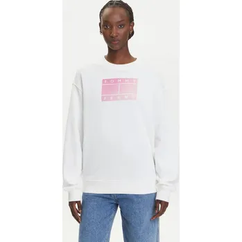 Dámská mikina Tommy Jeans dámská bílá mikina 99929568-2238876