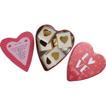 Čokoláda Bohemia Gifts Čokolády v plechové krabičce srdce 55 g – pro Tebe