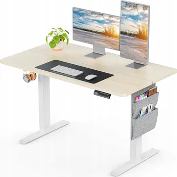 OBDÉLNÍKOVÝ ELEKTRICKÝ STŮL HERNÍ KANCELÁŘSKÝ HOME OFFICE 120X60 CM PĚKNÝ