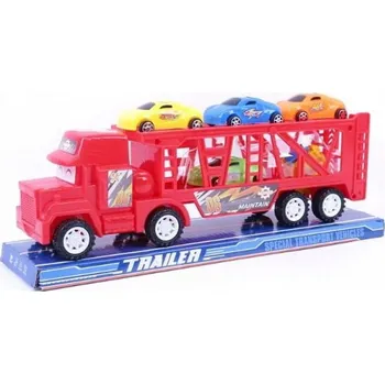 autíčko AUTO AUTOPŘEPRAVNÍK VELKÝ NÁKLADNÍ AUTOMOBIL S AUTY TIR 30 CM