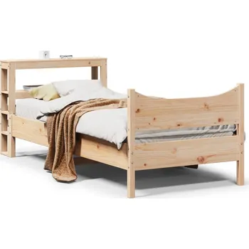 Postel zahrada-XL Rám postele s čelem 90 x 200 cm masivní borové dřevo 3306312