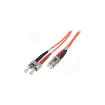 Síťový kabel Světlovodný patch cord OM2 LC/UPC,ST/UPC 3m LSZH oranžová