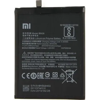 Baterie Xiaomi BN36 3010mAh - Mi A2 - bulk