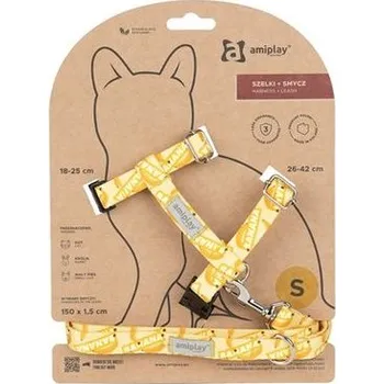 Obojek pro psa Amiplay Kšíry pro kočku BeHappyCat Banana | Postroje pro kočky - S