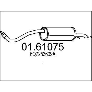 Auto-moto Zadní tlumič výfuku MTS 01.61075