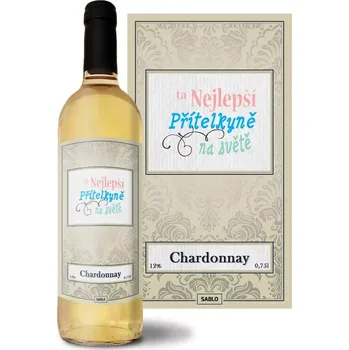 Víno Sablio Bílé víno Ta nejlepší přítelkyně na světě: 0,75 l