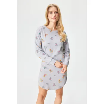 Dámská noční košile Jadea Aurora šedá L