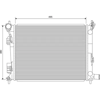 Chladič motoru Chladič, chlazení motoru VALEO 701620
