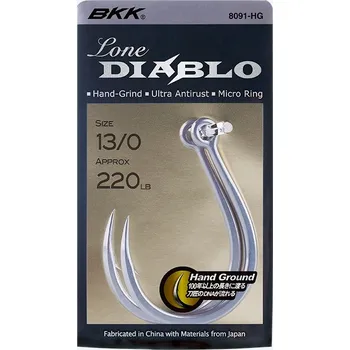 Rybářský háček BKK Háček Lone Diablo Velikost 2/0 6ks