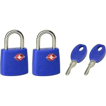 Visací zámek Visací zámek Master Lock TSA - modrý(2 ks / blistr)
