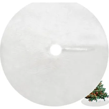 Vánoční ozdoba Podložka - plyšový koberec pod vánoční stromeček 72cm