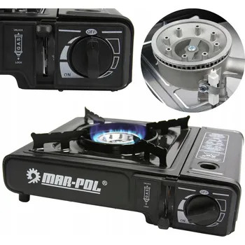 Turistický vařič Černý kempingový vařič MAR-POL M90015