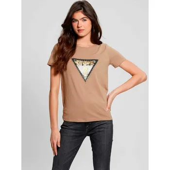 Dámské tričko Guess dámské hnědé tričko 20017096-7622078605173