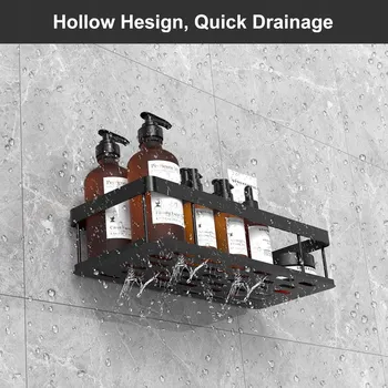 Drátěná police POLIČKA DO SPRCHY 2 KUSY KLASICKÉ ODOLNÉ BEZ VRTÁNÍ SILNÉ LEPIDLO