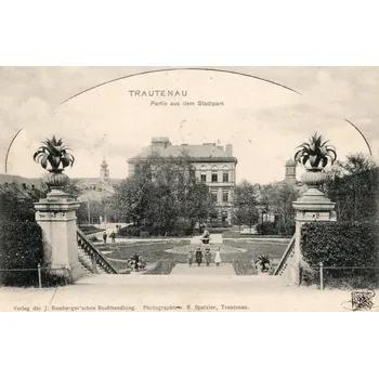 Stará Pohlednice Talrautenau Trutnov PostKarte (Černobílá fotopohlednice)