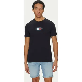 Tommy Hilfiger pánské tmavě modré tričko Flag 20013592-2172347