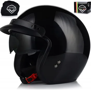 Helma na motorku MOTOCYKLOVÁ PŘILBA OTEVŘENÁ | VITO SPECIAL | CHOPPER CRUISER + KŠILT + CLONA