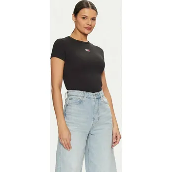 Dámské tričko Tommy Jeans dámské černé tričko 20008073-2159652
