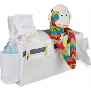 Příslušenství pro dětskou postel a kolébku ORGANIZÉR K POSTÝLCE NA POSTEL 8 PŘIHRÁDEK PLSTĚNÝ