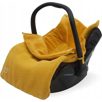 Příslušenství pro přepravu dětí Jollein teplý fusak do kočárku a autosedačky BASIC KNIT Ocher