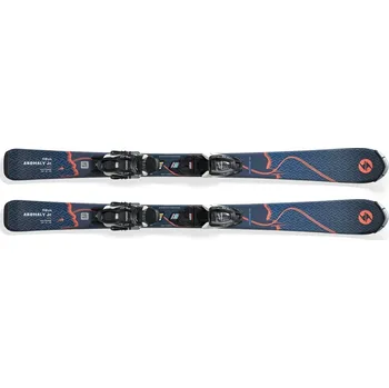 Sjezdové lyže Juniorské lyže na sjezdovku - on piste s vázáním BLIZZARD-Anomaly JR + FDT JR 4.5, blue/orange Modrá 90 cm