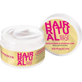 Vlasová regenerace Dermacol Rozjasňující maska pro blond vlasy Hair Ritual (Super Blonde & Intensive Care Mask) 200 ml + 2 měsíce na vrácení zboží