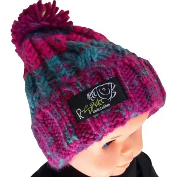 Čepice R-SPEKT Dětský kulich Maxi PomPom Beanie Modrovínový