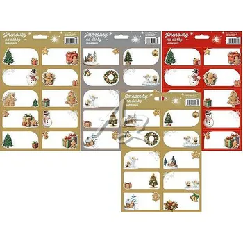 Dárková visačka IM jmenovky na dárky 17x26cm/10ks Barevné mix